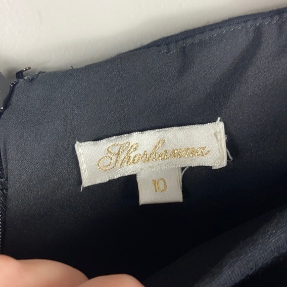 Shoshanna Cap Sleeve Ruched Sheath dress Size 10 - Picture 4 of 10